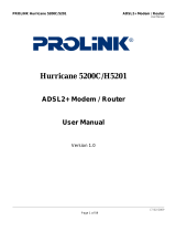 PROLINK H5200 User manual