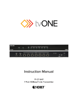 TV One 1T-CT-647 User manual
