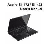 Acer Aspire E1-472 User manual