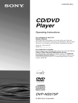 Sony DVP-NS575P User manual