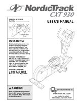 NordicTrack Cxt 930 User manual