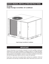 Westinghouse P6SD-X 3 - 5 Ton, 3 phase User manual