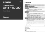 Yamaha SRT-1000 Owner's manual