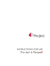 Pro-Ject Audio Systems 6 PerspeX User manual