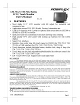 Posiflex LM-7112 / TM-7112 Series User manual