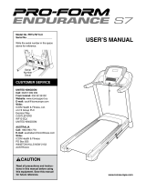 ProForm ENDURANCE S7 PETL79714.1 User manual