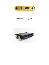 Chord CPA 3000 User manual