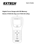 Extech Instruments 475044-SD User manual