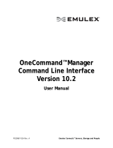 Broadcom OneCommandManagerCommand Line Interface User guide