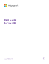 Microsoft Lumia 640 Cricket Wireless User guide