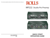 Rolls MP222 User manual