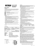 Extech Instruments Extech 38073 User manual