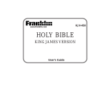 Ectaco Franklin Holy Bible KJV-450 User manual