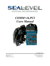 SeaLevel COMM+16.PCI User manual
