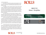 Rolls MA2152 User manual