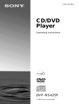 Sony DVP-NS425P User manual