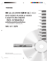 Toshiba SD-V394SU User manual