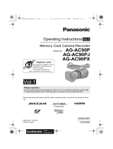 Panasonic AG-AC Series User AG-AC90P User manual