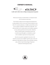 JL Audio C2-075ct User manual