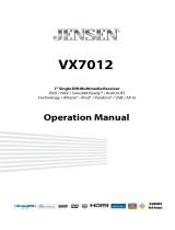 Jensen VX7012 User manual