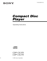 Sony CDP-CE275 User manual