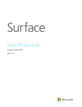 Microsoft Surface RT v1.0 User guide