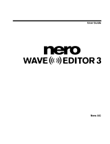 Nero Wave Editor 3 User manual