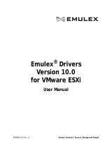 Broadcom Emulex Drivers Version 10.0 for VMware ESXi User guide