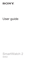 Sony SmartWatch 2 User guide