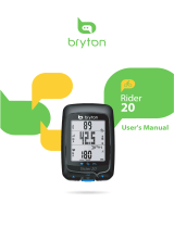 Bryton Rider 20 Owner's manual