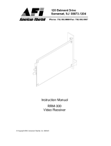 American Fibertek RRM-300 Owner's manual