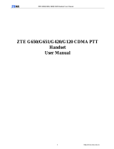 ZTE G-120 Owner's manual