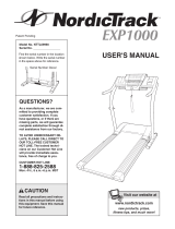 NordicTrack EXP1000 User manual