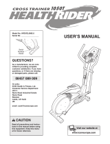 HealthRider Cross Trainer 950 S User manual
