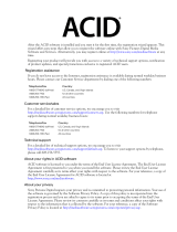 Sony Acid Pro 5.0 Operating instructions