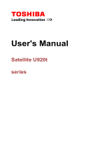 Toshiba U920t (PSUL1C-028005) User guide