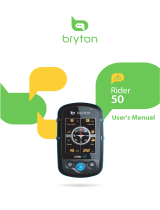Bryton Rider 50 User manual