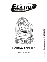 Elation Platinum Spot III User manual