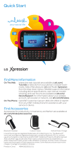 LG Xpression C395 AT&T Quick start guide