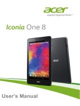 Acer Iconia One 8 B1-810 User manual