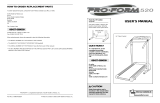 ProForm 520 PETL52010 User manual