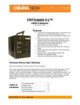WiebeTech Forensic FRTX400H-FJ User manual
