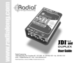 Radial Engineering JDI Stereo Passive DI Direct Box User manual