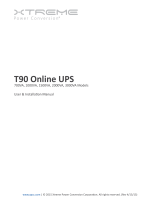 Xtreme T90 Online 1500VA User manual