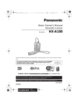 Panasonic HXA100K User manual