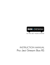 Box-Design Pro-Ject Stream Box RS User manual