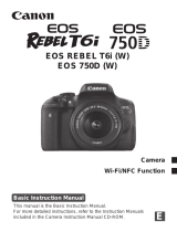 Canon EOS Rebel T6i Operating instructions