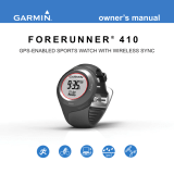Garmin Forerunner® 410 User manual
