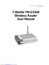 T-Mobile tm-g5240 - T-mobile Hotspot Wireless User manual