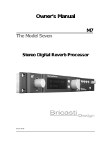 Bricasti Design M7 Owner's manual